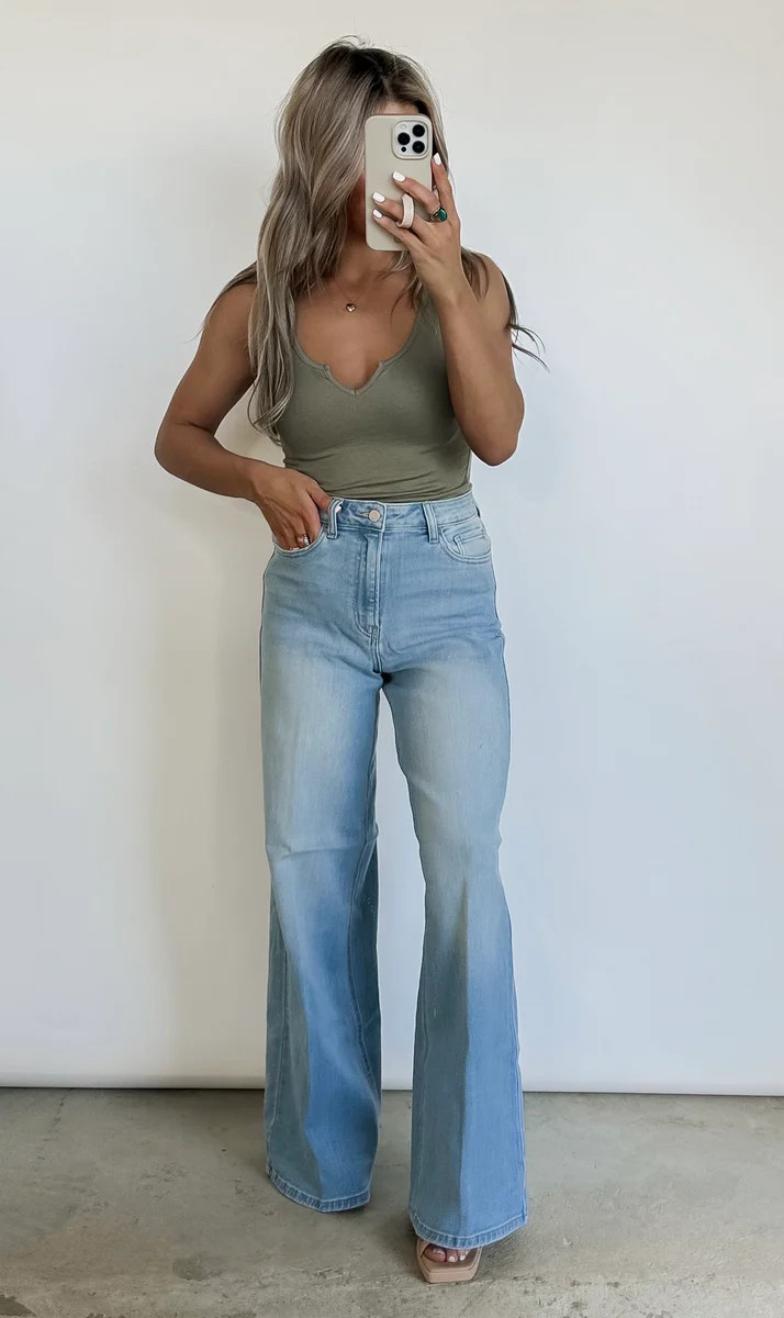 Out West High Rise Wide Leg Jeans | CK Squared Boutique