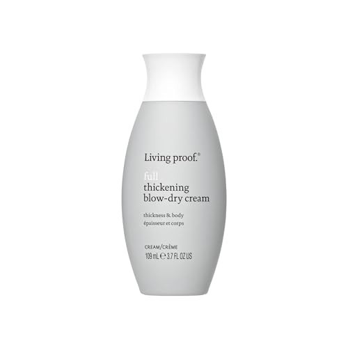 Living proof Full Thickening Blow-Dry Cream – All-Day Fullness, Shine, Lightweight Conditioning, Heat Protection for Fine or Flat Hair, 3.7 oz | Amazon (US)