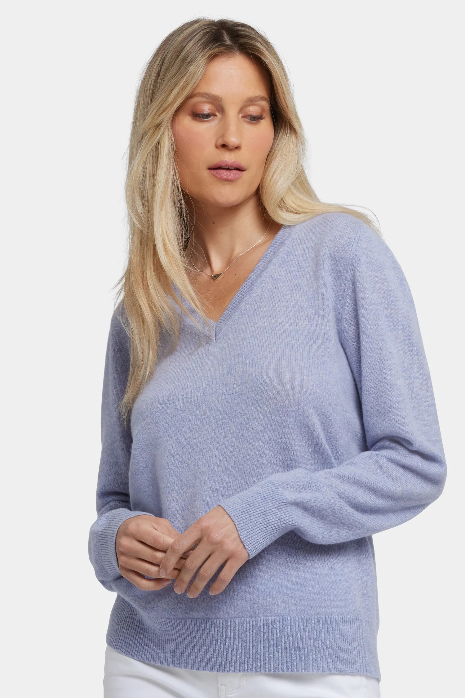 Cashmere Classic V-Neck Sweater | NYDJ