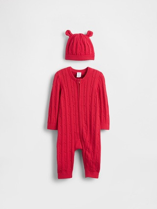 Baby Cable-Knit One-Piece Outfit Set | Gap (CA)
