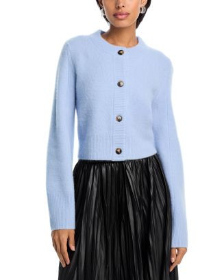 AQUA AQUA 100% Cashmere Cropped Wide Sleeve Crewneck Cardigan - Exclusive  | Bloomingdale's Women | Bloomingdale's (US)