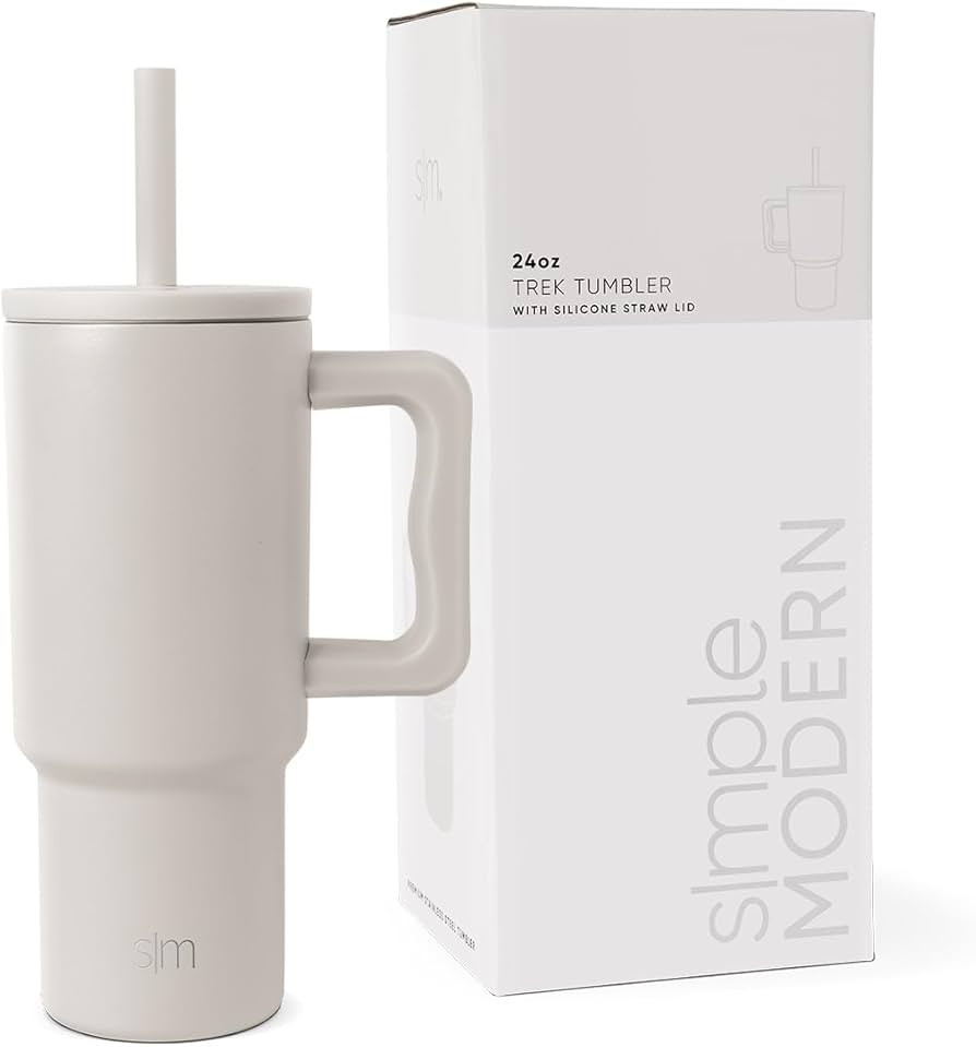 Simple Modern Kids 24 oz Tumbler with Handle and Silicone Straw Lid | Spill Proof and Leak Resist... | Amazon (US)
