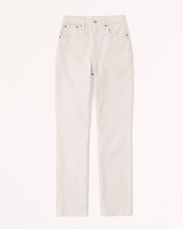 Women's Curve Love Ultra High Rise 90s Straight Jean | Women's Bottoms | Abercrombie.com | Abercrombie & Fitch (US)