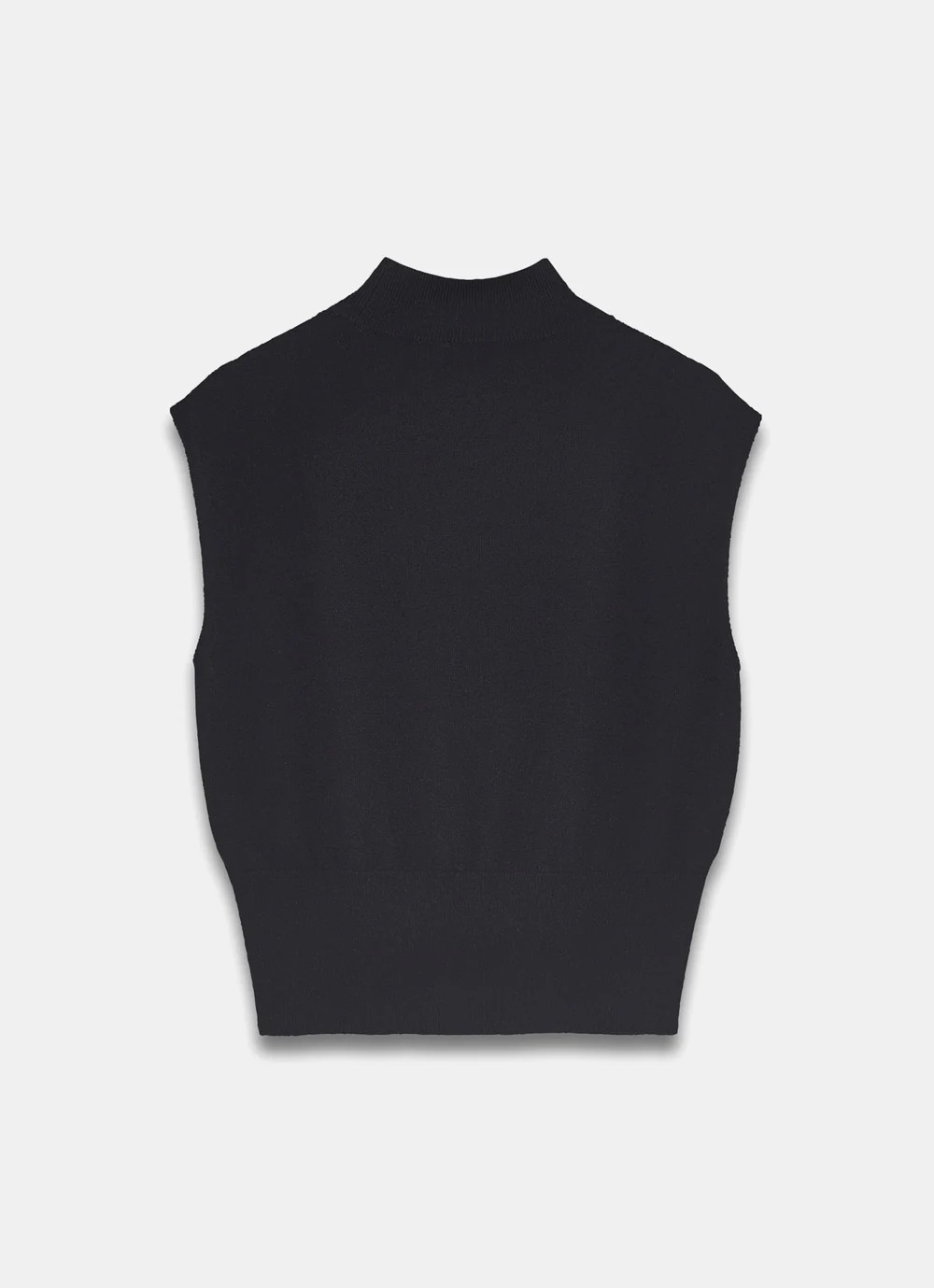 Black Cotton Blend Knit Top | Mint Velvet