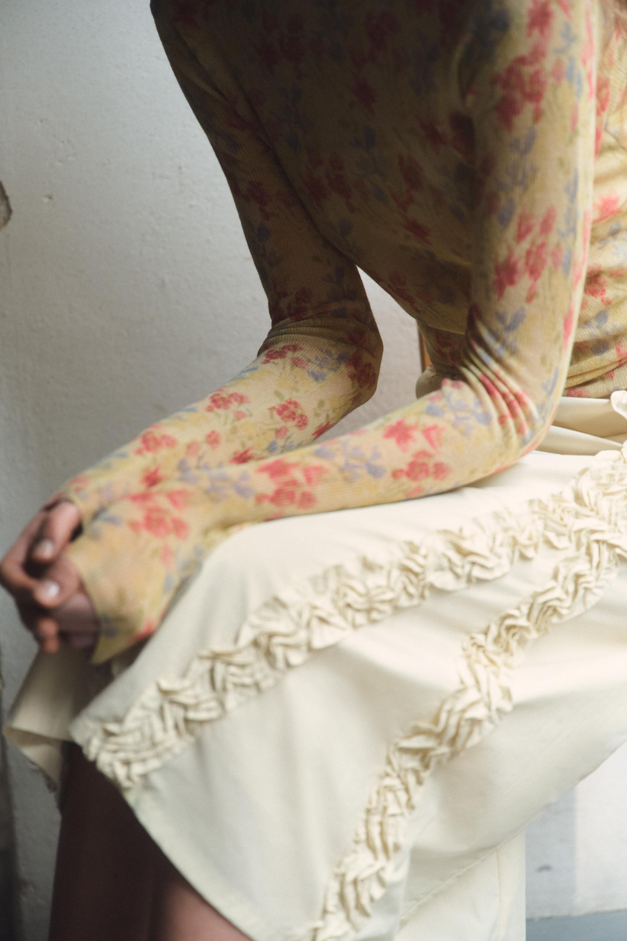 FLORAL PRINT KNIT TOP | Zara US