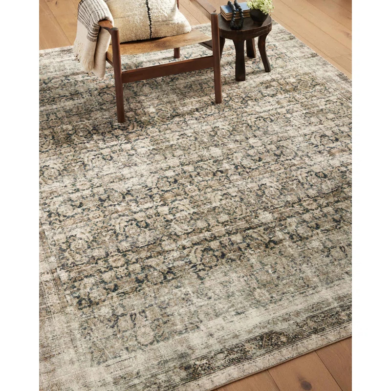 Amber Lewis x Loloi Morgan Navy / Sand Area Rug feat. CloudPile | Wayfair North America