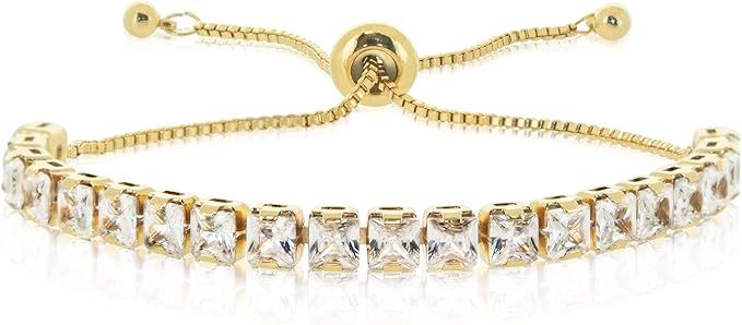BEYA LUX Tennis Bracelets for Women – Luxurious Jewelry Cubic Zirconia Gold Bracelet for Women ... | Amazon (US)