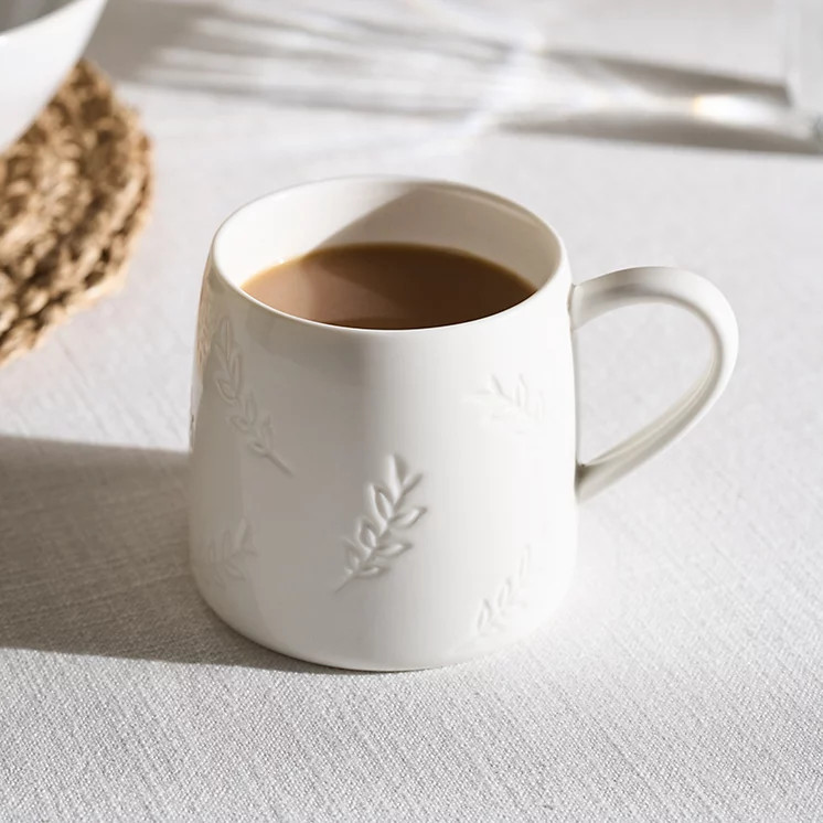 The White Company Sprig Mug, White, Size: One Size | The White Company UK & ROW