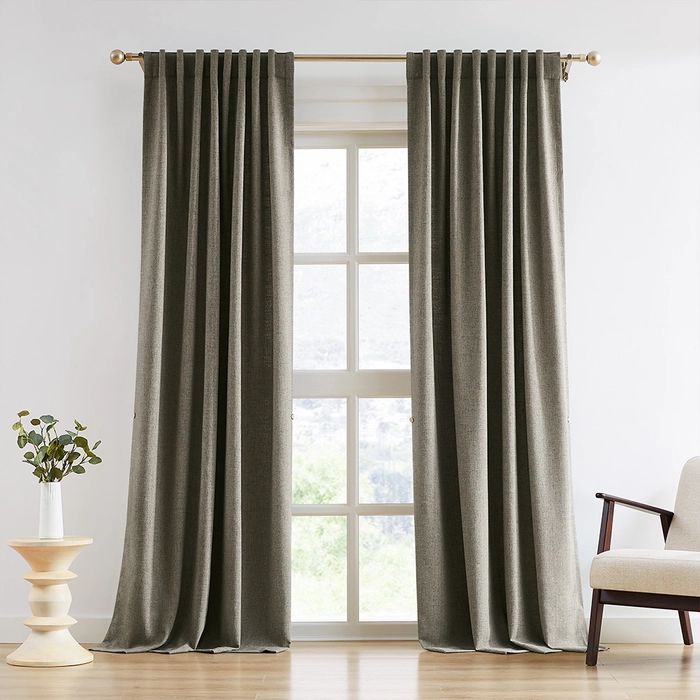 Linen Herringbone Curtains | Curtarra