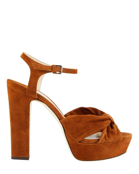 Heloise Knotted Suede Platform Sandals | INTERMIX
