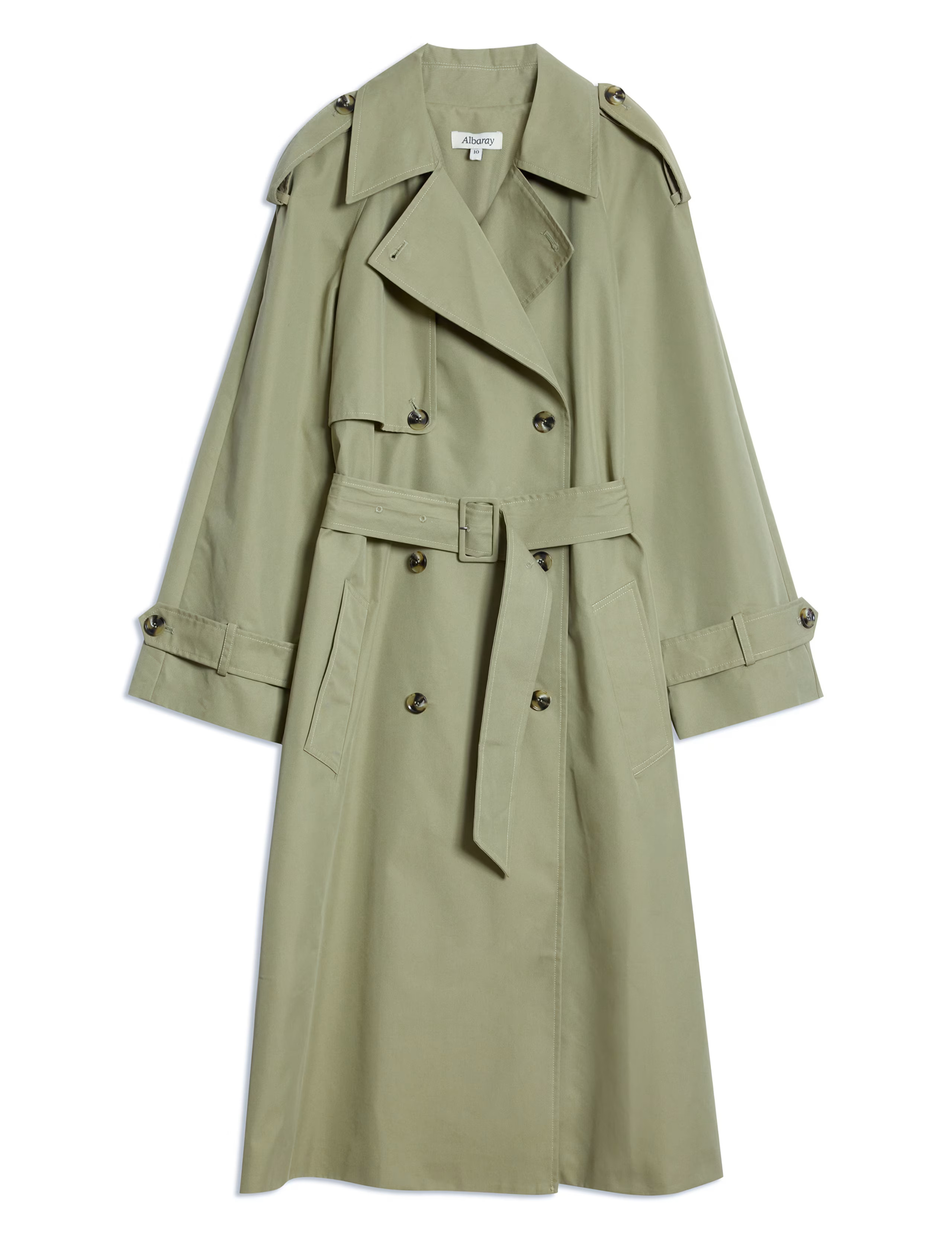 Cotton Rich Belted Longline Trench Coat | Marks & Spencer (UK)