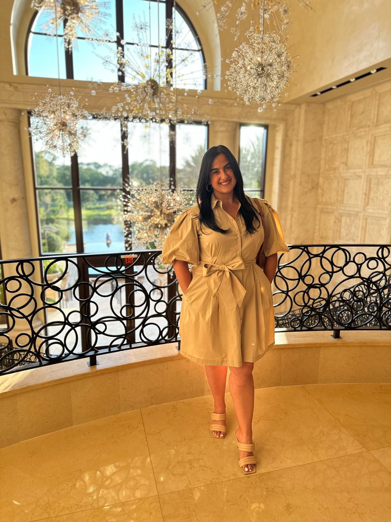 LOVE this dress. It can be worn to the office or on date night. I wore it last night to have dinner at the Four Seasons where we got married. (Also saw it on sale in a different color and linked it for you!)

We loved Capa - their rooftop restaurant. The food was incredible and it is always fun to reminisce on our wedding weekend. 

#LTKmidsize #LTKFind #LTKSeasonal