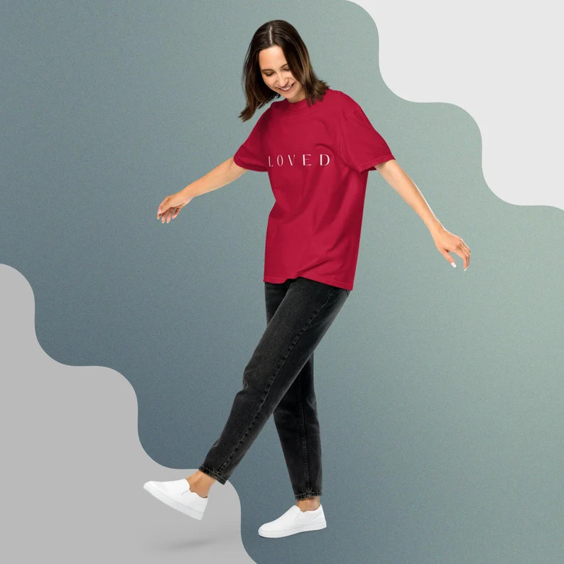LOVED Comfort Color T-shirt - Etsy | Etsy (US)