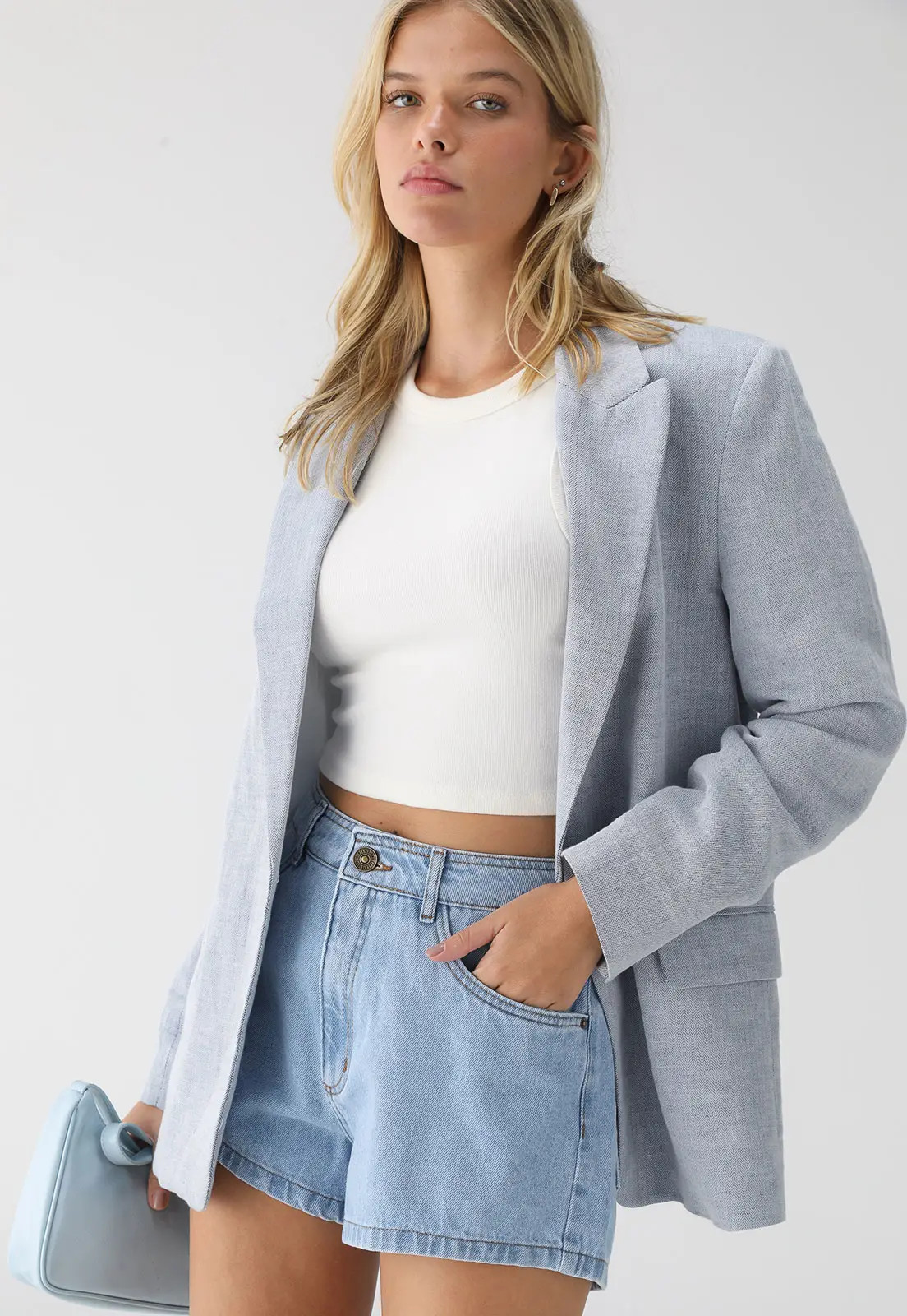 Short Jeans Lança Perfume Bolsos Azul | Dafiti (BR)