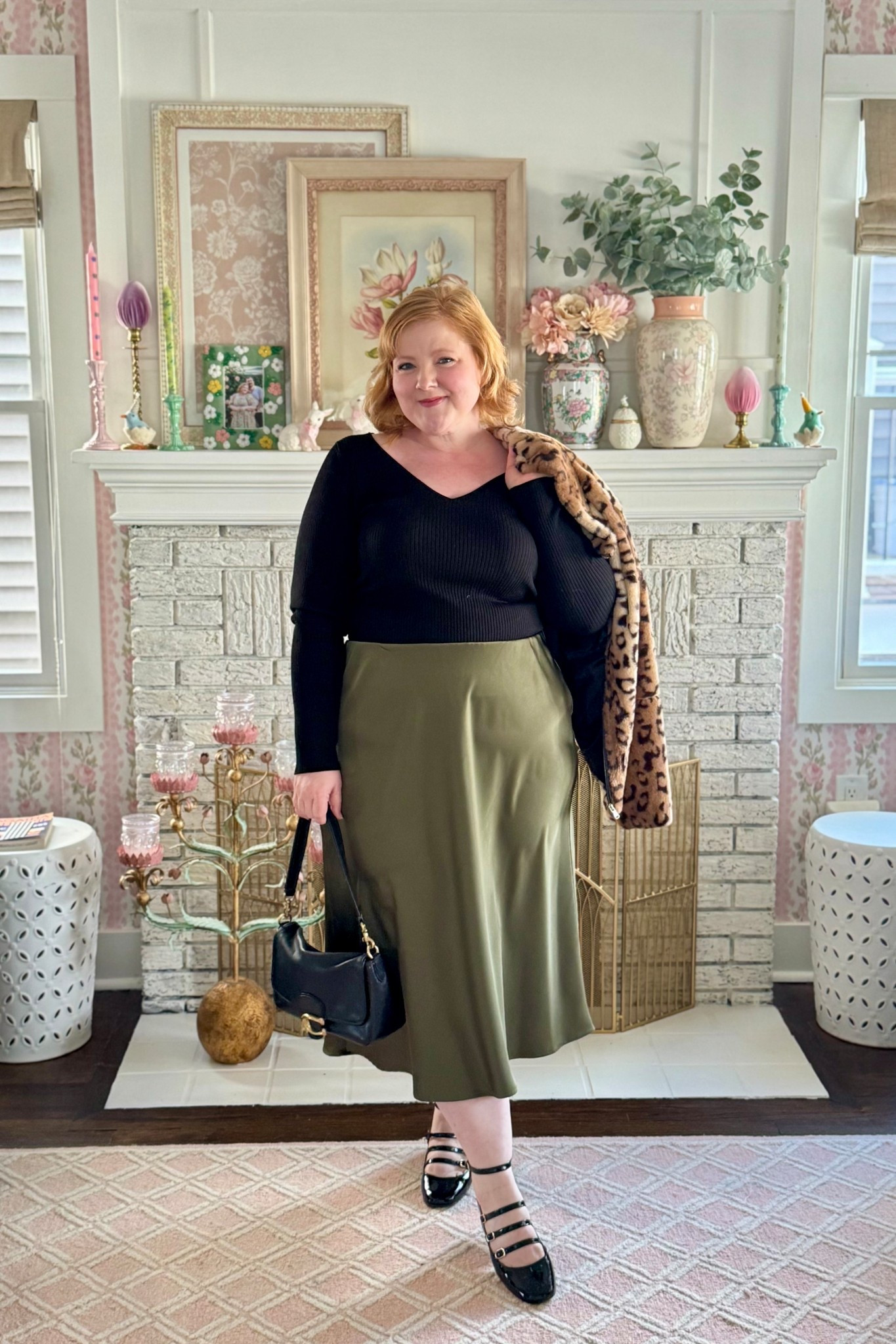 Date Night to see The Lion King at The Detroit Opera House

Black ribbed top size L from Express
Olive green satin skirt size 16/18 from Ulla Popken (35% OFF with code WWWULLA)
Leopard Faux Fur Jacket size XL from Cato Fashions
Coach Soft Tabby Bag
Sezane Mary Janes 

#LTKootd #LTKPlusSize #LTKMidsize