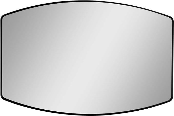 LuuLake Oblong Black Rectangle Large Framed Wall Mirror with Angled Beveled Mirror Frame Living R... | Amazon (US)