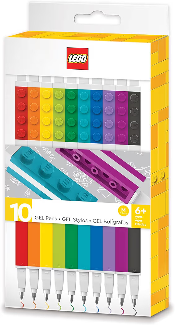 IQ LEGO Stationery 10 Pack Gel Pens (53100), Ages 6+, includes 10 gel pens | Amazon (US)