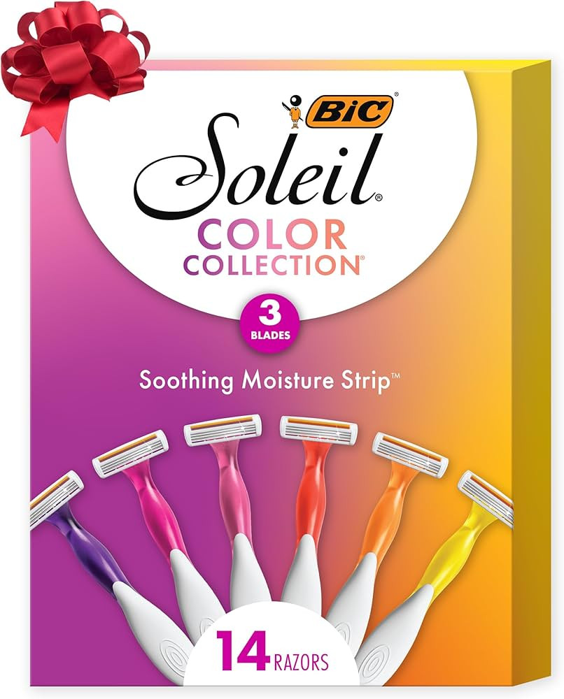 BIC Soleil 3 Colors Women's Disposable with 3 Blade Razors, Aloe Vera and Vitamin E Lubricating S... | Amazon (US)