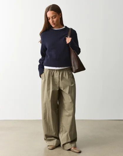 Mid Rise Elastic Waist Pant | Glassons (Australia)