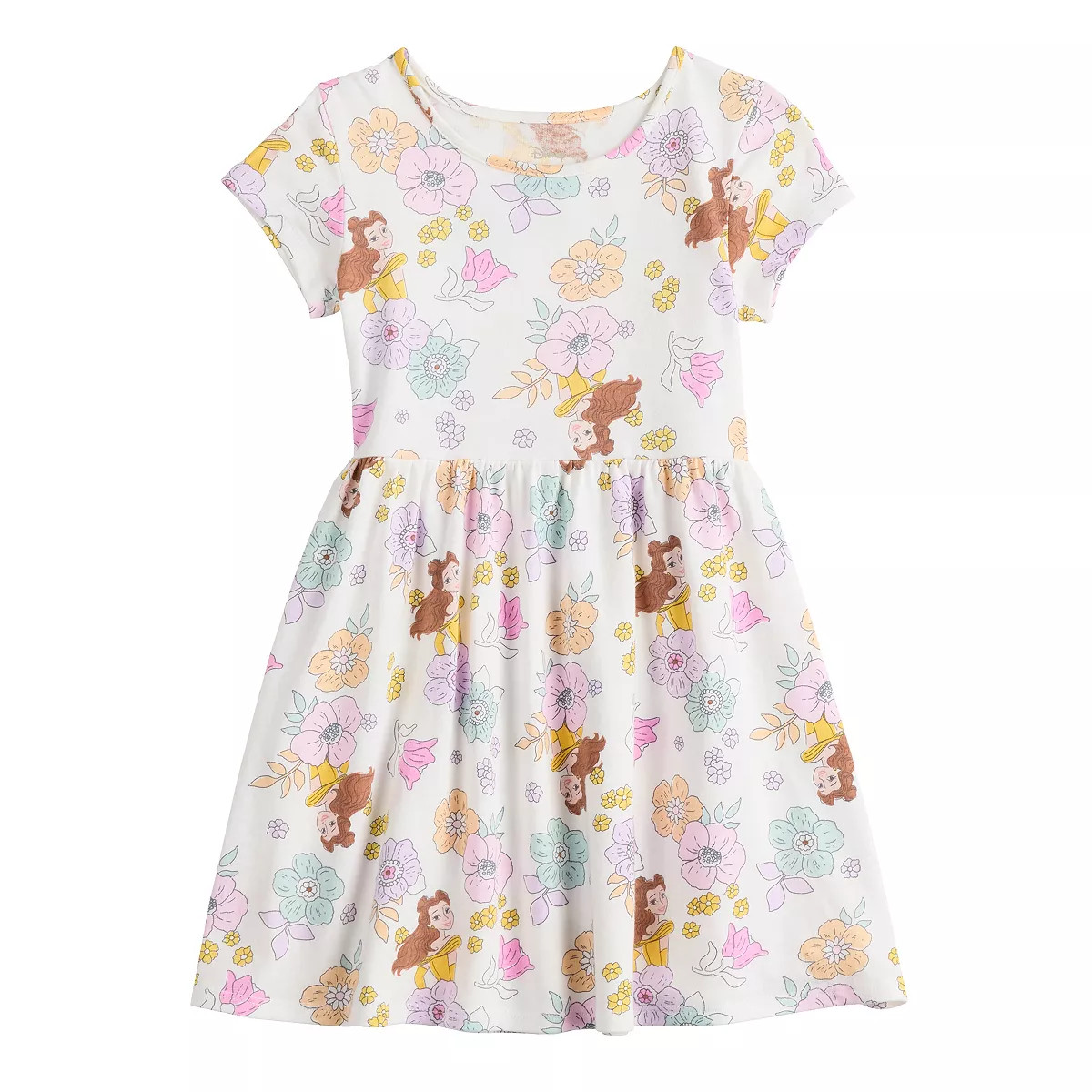 Disney's Beauty and the Beast Toddler Girl Belle Skater Dress by Jumping Beans® | Kohl's