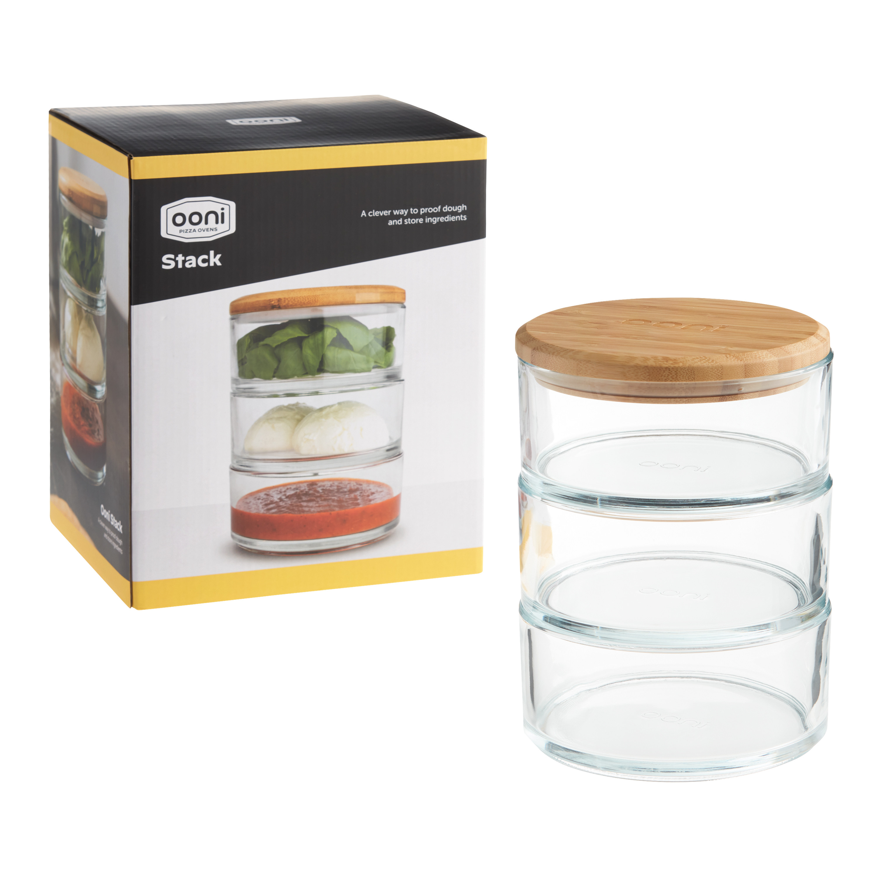 Ooni Stack Glass Pizza Prep Bowls 4 Piece Set | World Market