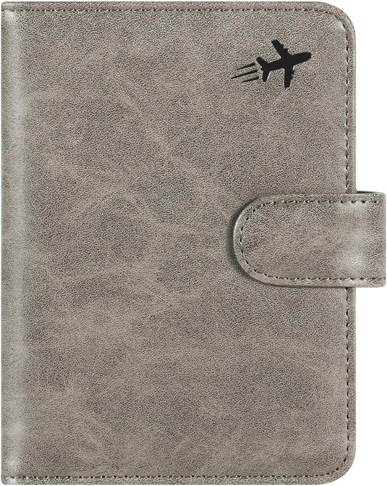 Passport Holder Cover Wallet RFID Blocking Leather Card Case Travel Accessories for Women Men | Amazon (US)