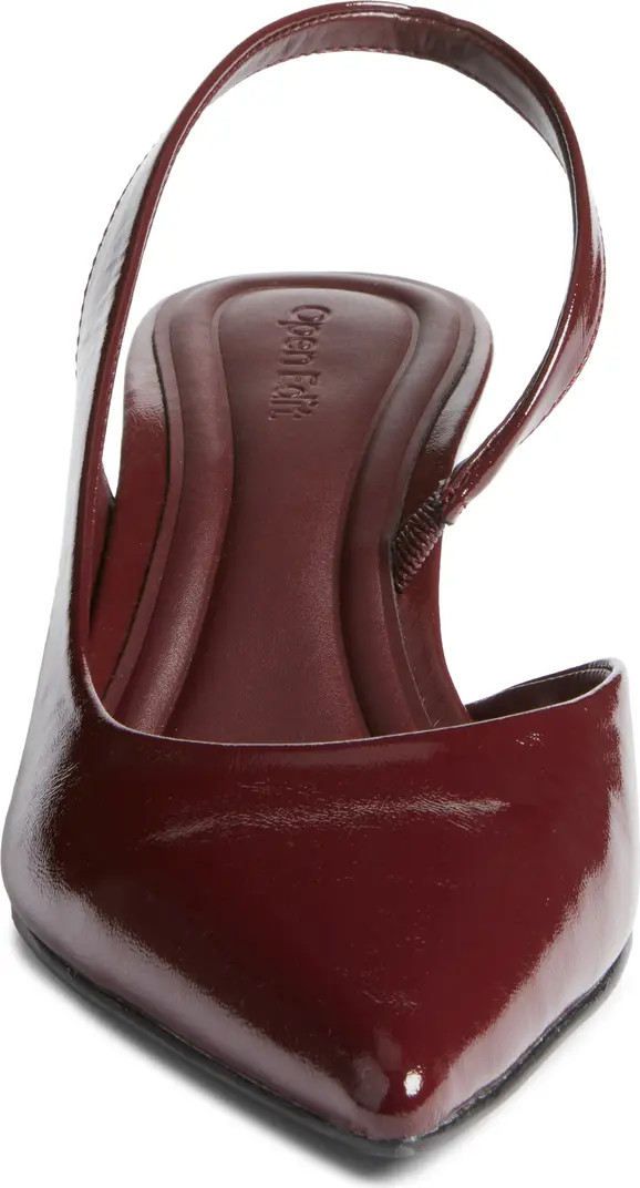 Corina Slingback Half d'Orsay Pointed Toe Kitten Heel Pump (Women) | Nordstrom