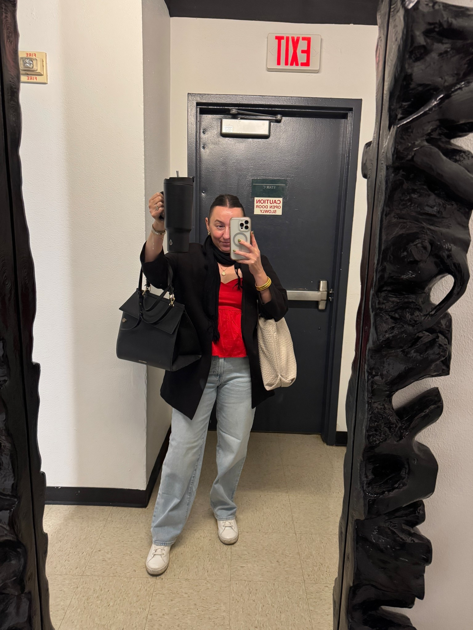 From November 2024 to October 2025 I lugged around 4 bags - 1 with my pumping stuff/cooler bags, 1 for my laptop, 1 for my purse and 1 for my snacks and lunch.
And now, i am so happy to be down to just 2!

Love my lunch bag that I’ve had for 3 years and now my purse that’s big enough for my essentials plus my laptop.

Work outfit 

Laptop bag 

Laptop purse

Woven bag

Workwear 

Red top

High waisted jeans

High waisted denim 

Love these jeans! I got them in a size 6 and they’re so comfy! 

Got this cute red top in a small 

This purse is amazing! It fits my 16inch laptop case that holds my 14.5 in laptop plus has space for so much more.

#LTKFindsUnder50 #LTKSaleAlert #LTKGiftGuide