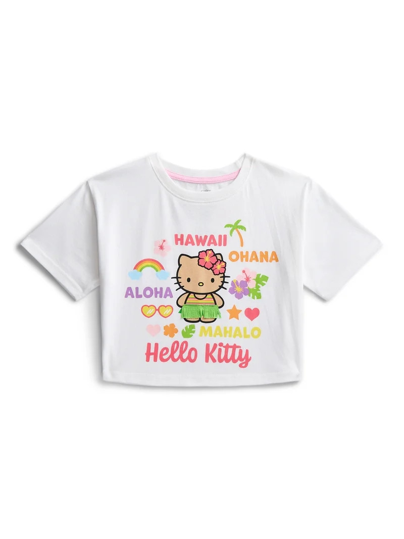 Hello Kitty Girls Graphic Tee with Short Sleeves, Sizes XS-2XL | Walmart (US)