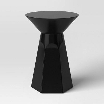 Faceted Accent Table Black - Threshold™ | Target