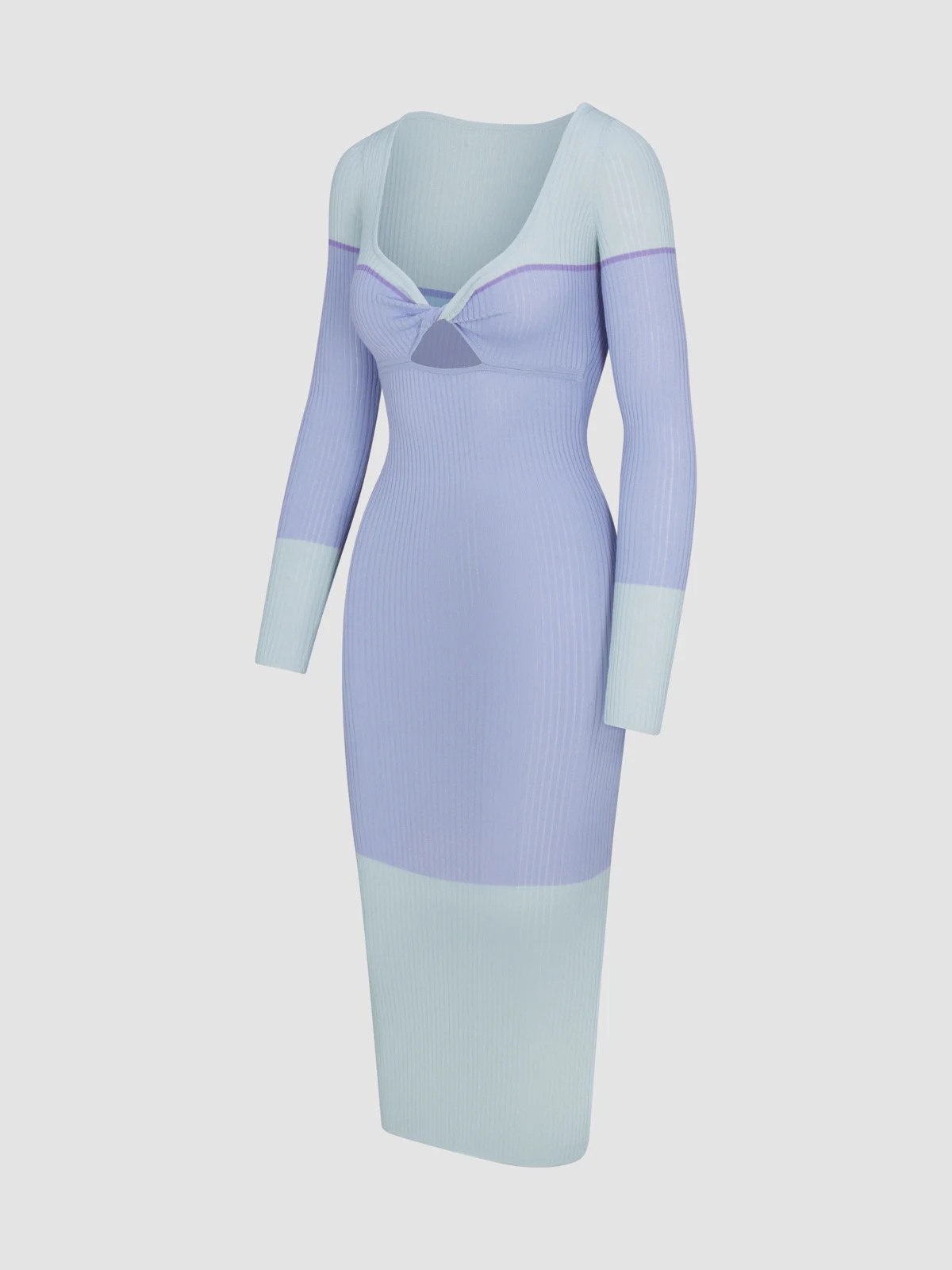 Featherweight Knit Twist Long Sleeve Dress | Savage x Fenty - North America