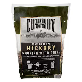 Cowboy Charcoal Hickory Wood Chips - 180 Cubic Inches - Natural Wood Chips for Smoky Flavor in Gr... | Lowe's