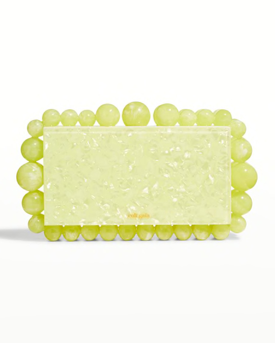 Cult Gaia Eos Beaded Acrylic Clutch Bag | Neiman Marcus