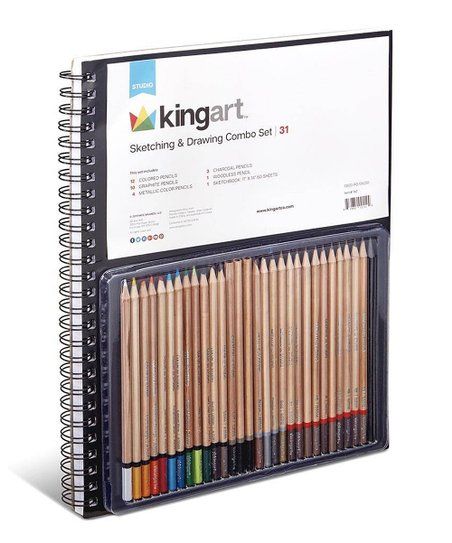 KINGART™ 31-Pc. Sketching & Drawing Combo Set | Zulily