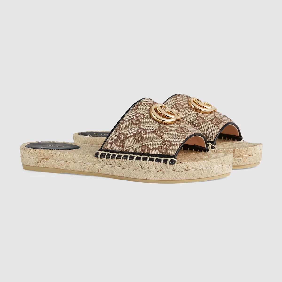 Gucci Women's GG matelassé canvas espadrille sandal | Gucci (US)