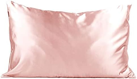 Kitsch 100% Satin Pillowcase, Softer Than Silk, Vegan Silk Pillowcase Cover, Standard (Blush) | Amazon (US)