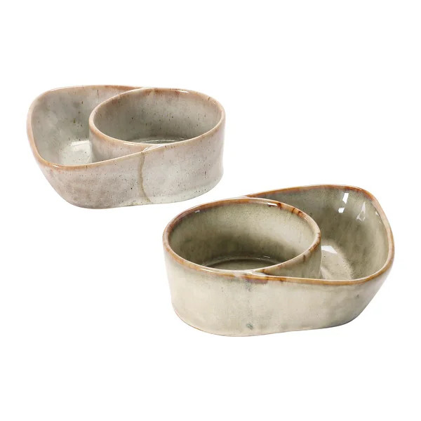 Stoneware Cracker & Soup Bowl, Reactive Glaze, 2 Colors (Each One Will Vary) - Bed Bath & Beyond ... | Bed Bath & Beyond