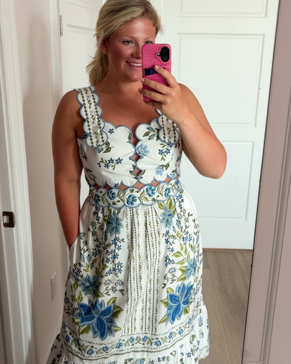 One of the most gorgeous dresses I’ve ever tried on. The cutouts, scalloped details, and buttoned straps are everything sweet, girly, and so flattering. And the colors are absolutely gorgeous!

#LTKTravel #LTKU #LTKgrwm