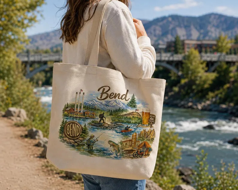 Bend Oregon Watercolor PNG | Bend Travel Illustration | Mountain Adventure Sublimation Design | P... | Etsy (Global)