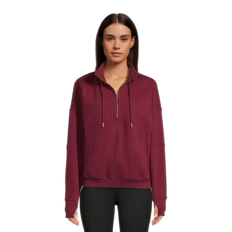 Avia Women's Quarter Zip Pullover, Sizes XS-XXXL | Walmart (US)