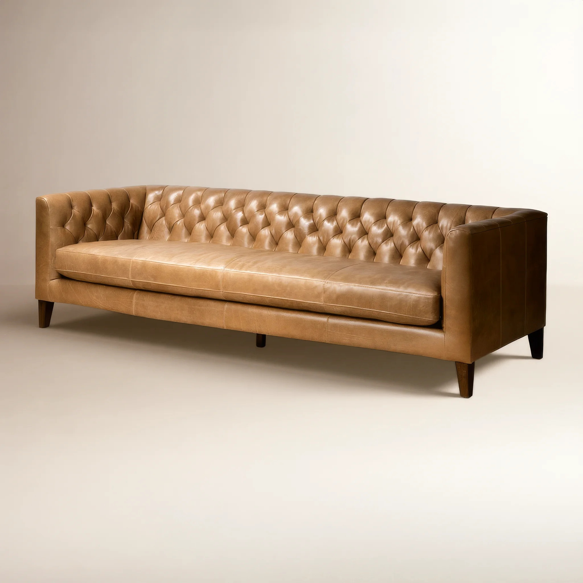 96" Genuine Leather Sofa | Joss & Main