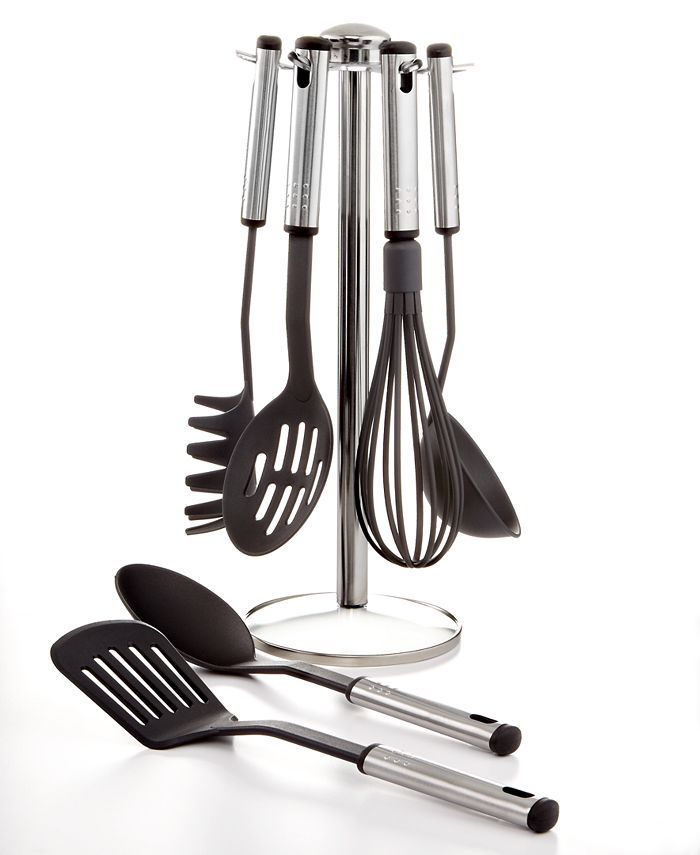7 Piece Kitchen Utensil Set with Stand, Created for Macy's | Macys (US)
