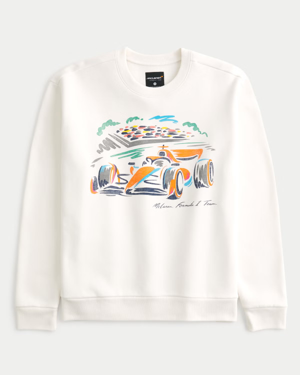 Relaxed McLaren Racing Graphic Crew Sweatshirt | Hollister (US)
