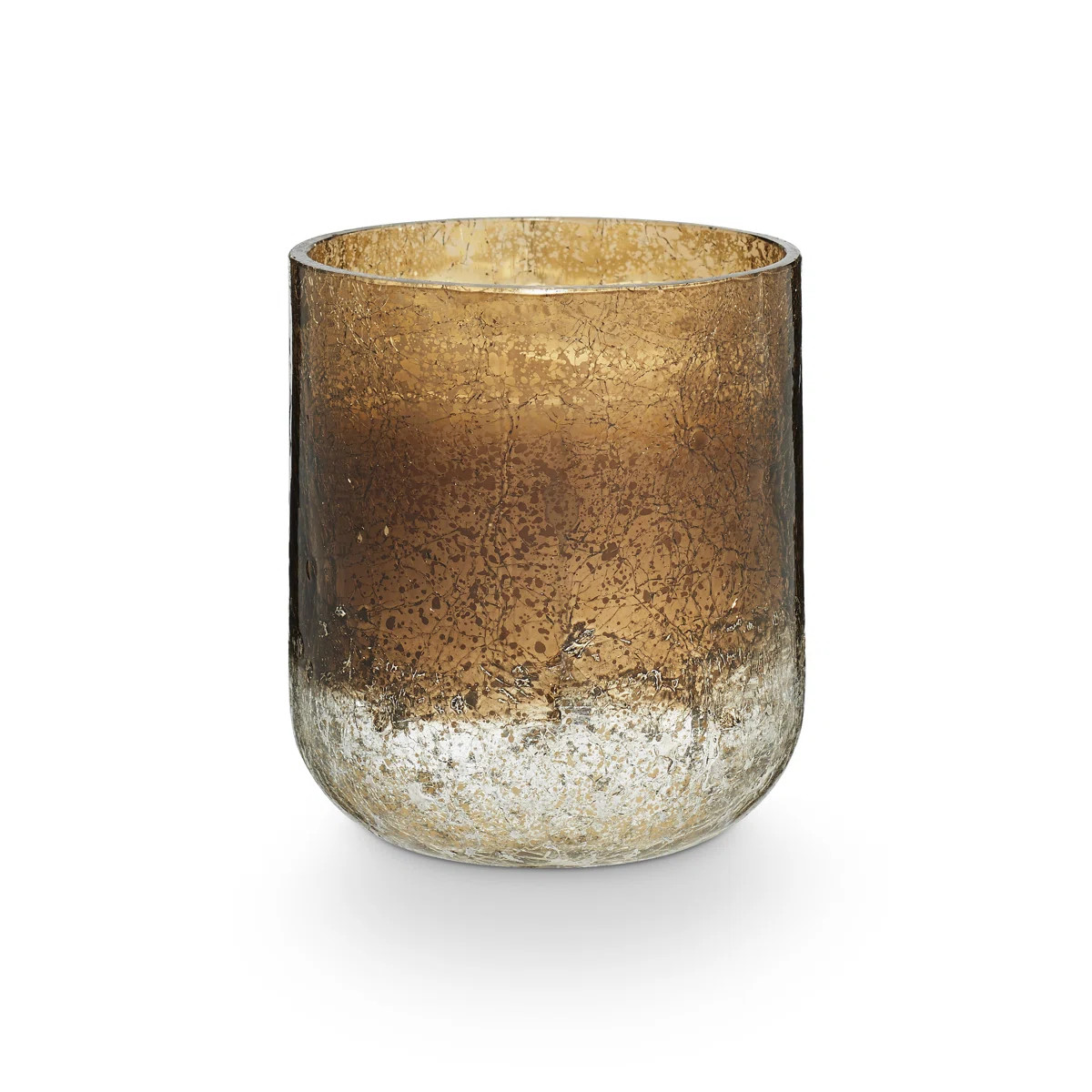 ILLUME Noble Holiday Woodfire Small Radiant Glass Candle | Joss & Main