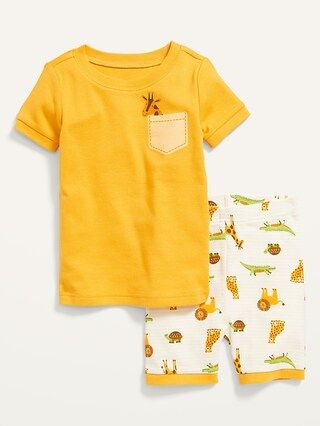 Unisex Short-Sleeve Pajama Set for Toddler & Baby | Old Navy (US)