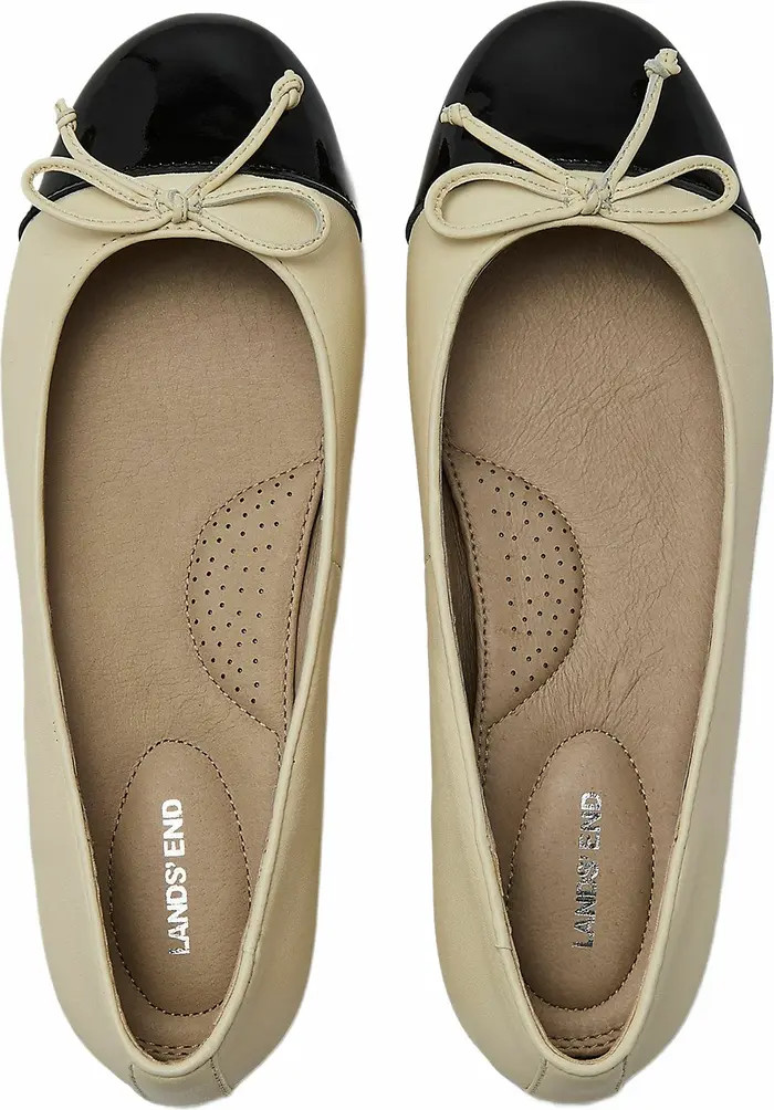 Essential Leather Cap Toe Ballet Flats | Nordstrom