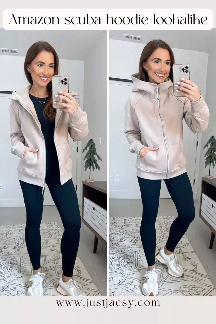 Amazon scuba hoodie lookalike! This one is soo good, amazing quality 👏🏼 I’m wearing khaki color in S *fyi- the brand told me only some were made with the extra zipper toggle so yours may not come with it Jeans, Sneakers, Boots, Fall Dress, Eras Tour Outfit, Suede, Decor, Bedding, Fall Family Photo Outfits, Country Concert Outfit #LTKStyleTip

 

 #LTKgrwm #LTKootd #LTKSeasonal