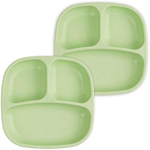 RE-PLAY |Made in USA | 2pk Divided Plates for Baby and Toddler Meals | Made from Virtually Indest... | Amazon (US)
