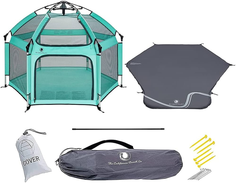 POP 'N GO Premium Outdoor Baby Playpen with Self-Inflating Playmat (Sweet Mint) | Amazon (US)