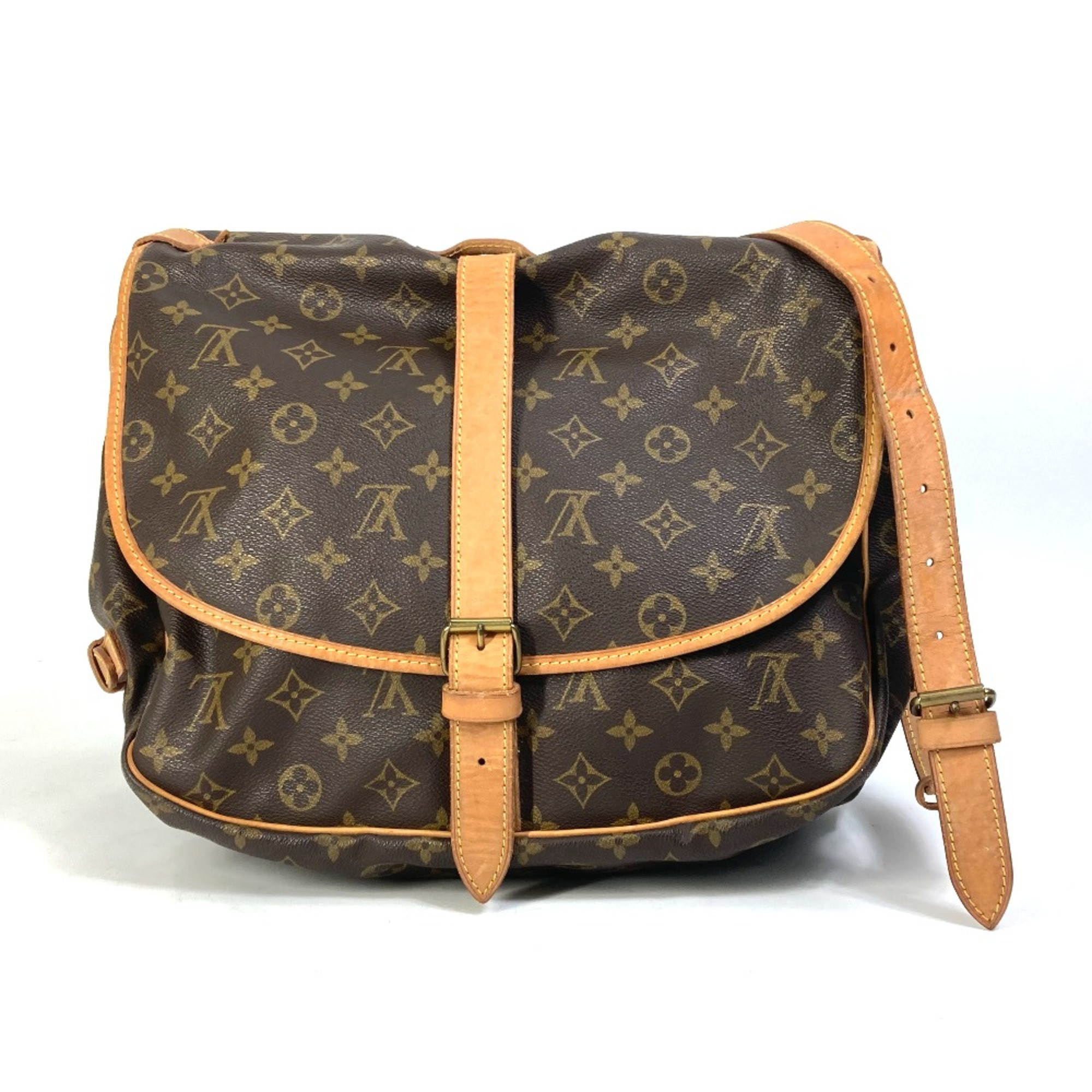 Pre-Owned Louis Vuitton M42254 Monogram Crossbody Shoulder Bag Brown (Fair) - Walmart.com | Walmart (US)